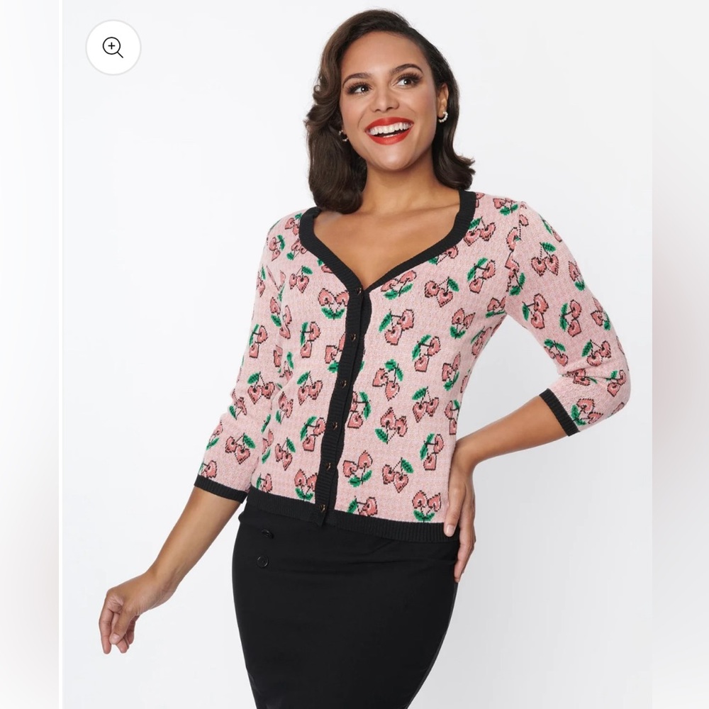 Unique cherry Cardigan